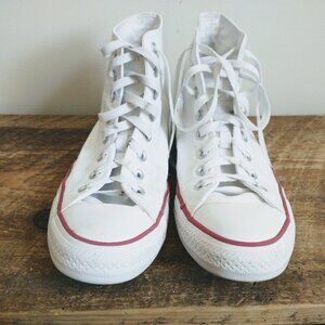 Chuck Taylor Converse All Star White Shoes Sz W10.5 M8.5
